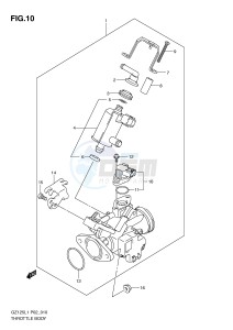 GZ125 (P02) drawing THROTTLE BODY ASSY