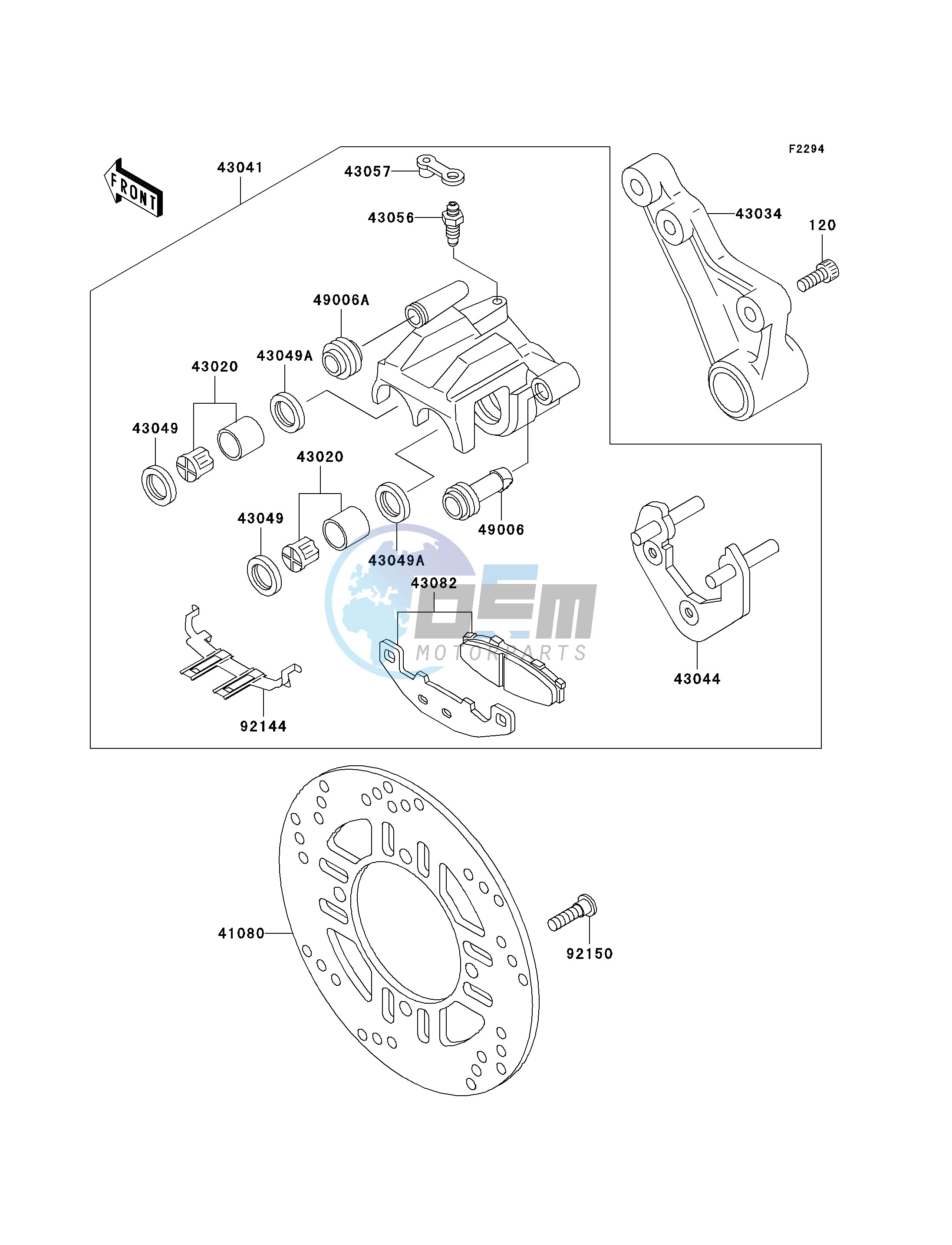 REAR BRAKE-- F15 - F17- -