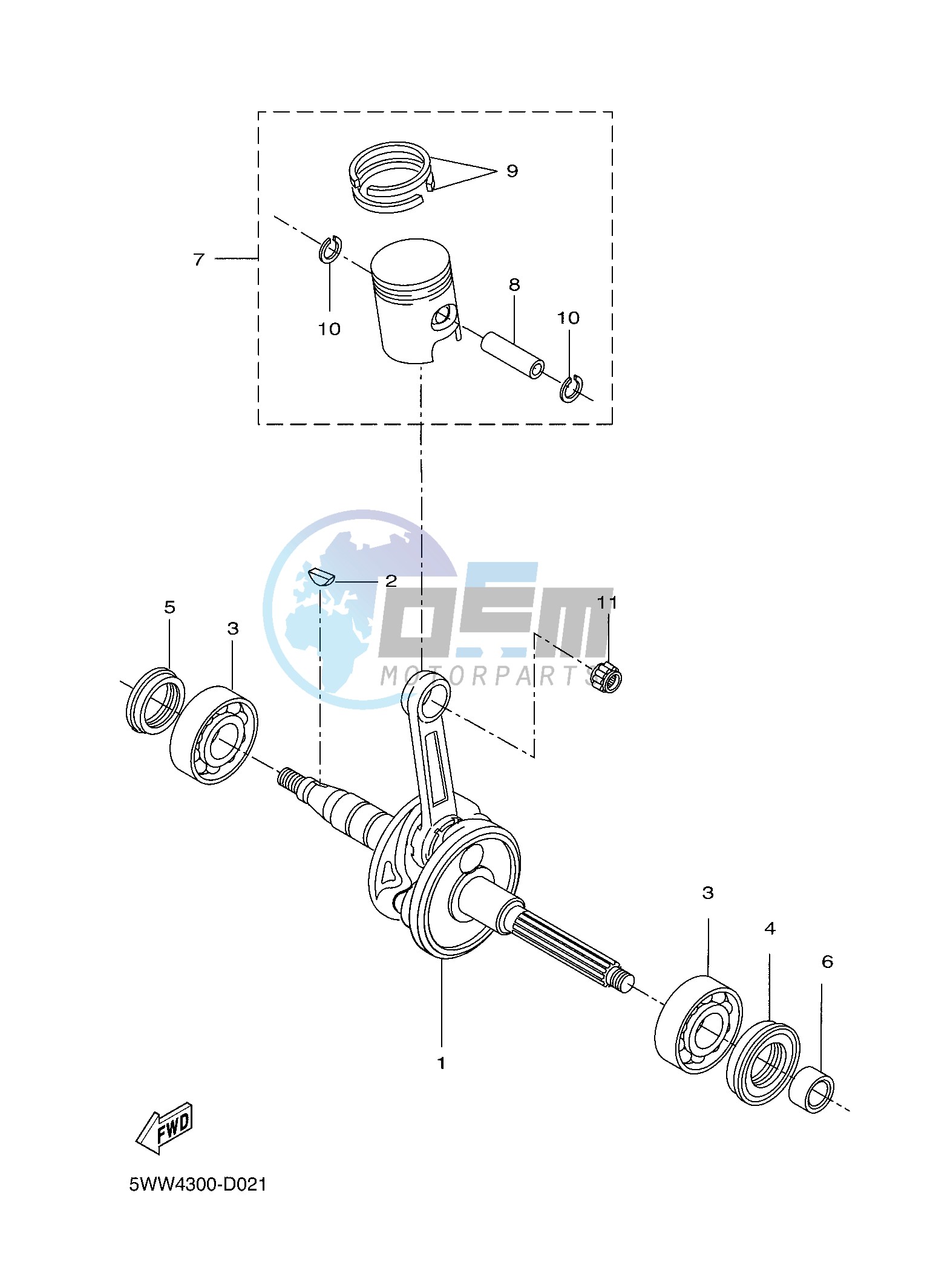 CRANKSHAFT & PISTON