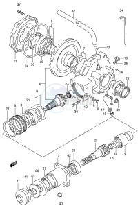 LT-A500F (E3-E28) drawing FINAL BEVEL GEAR (REAR)(MODEL K1)