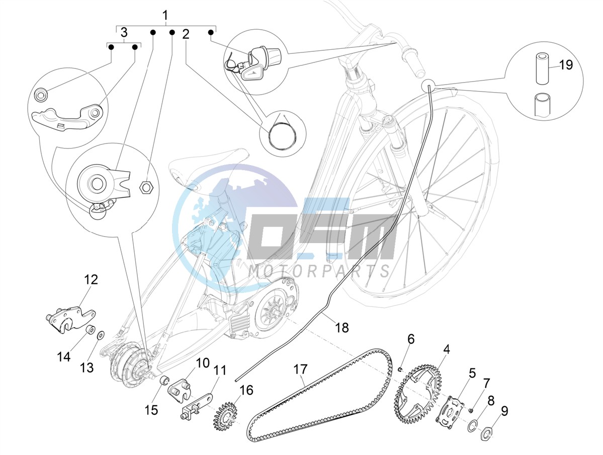 Gear shift (NUVINCI MECH)