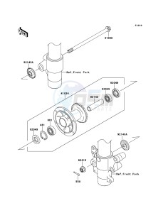 KX85/KX85-<<II>> KX85ACF EU drawing Front Hub