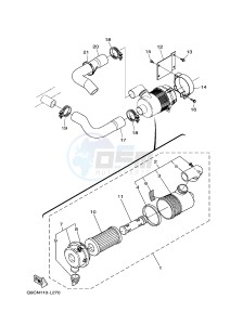 EDL7000SE/SDE EDL7000SED DIESEL 800 (Q9CN) drawing AIR CLEANER