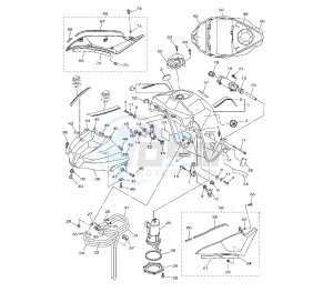 YZF R1 1000 drawing FUEL TANK 1KB8-B9