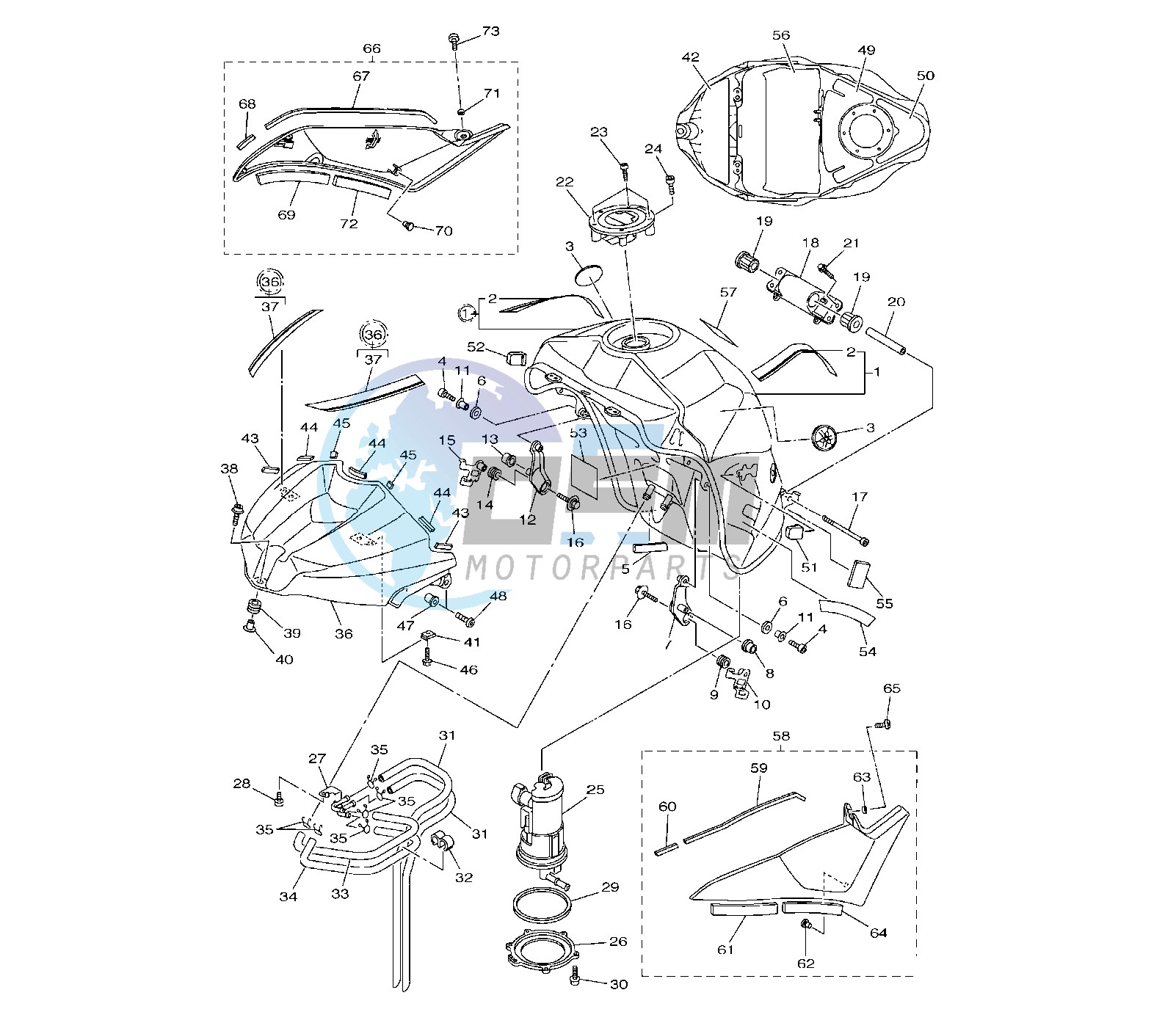 FUEL TANK 1KB8-B9