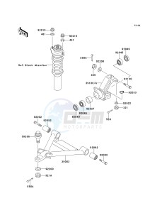 KAF 620 C [MULE 2500] (C6) [MULE 2500] drawing FRONT SUSPENSION