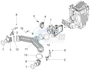 V7 II Stornello ABS 750 (USA) drawing Throttle body