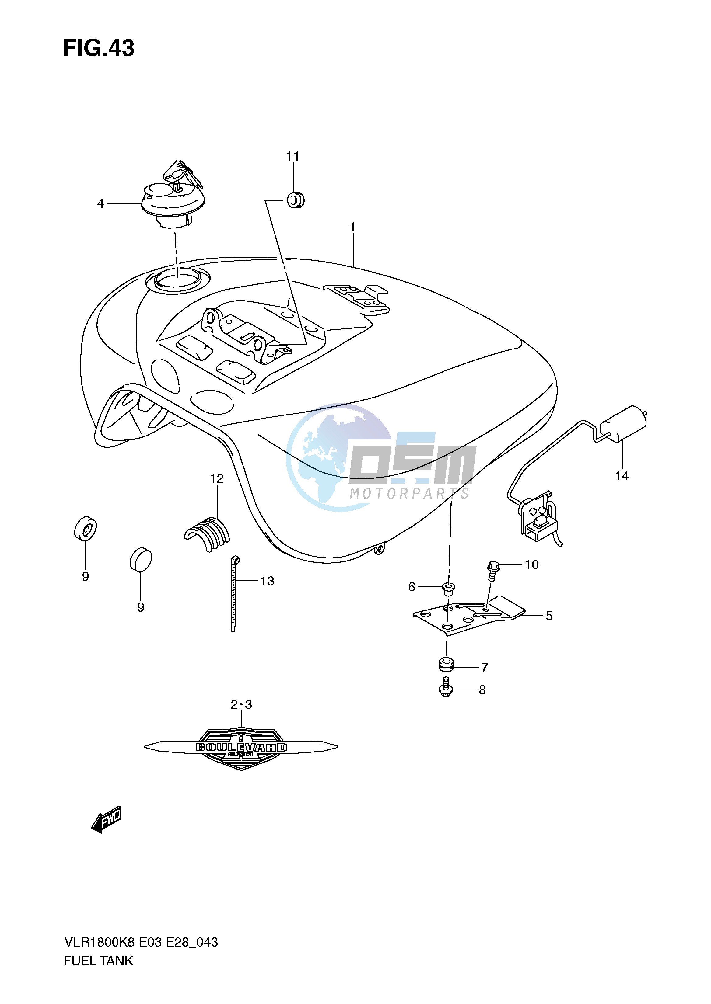 FUEL TANK (VLR1800K8 K9)