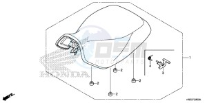 TRX420FE1F TRX420 Europe Direct - (ED) drawing SEAT