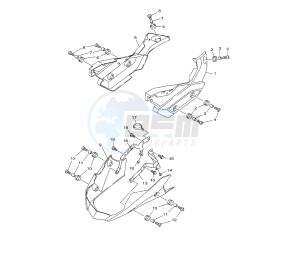 XJ6-S DIVERSION ABS 600 drawing SIDE COVER 2