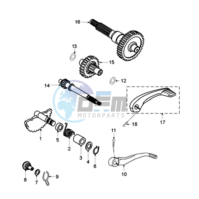 DRIVE SHAFTS / KICKSTARTER