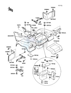 KLF 220 A [BAYOU 220] (A1-A4) [BAYOU 220] drawing REAR FENDER