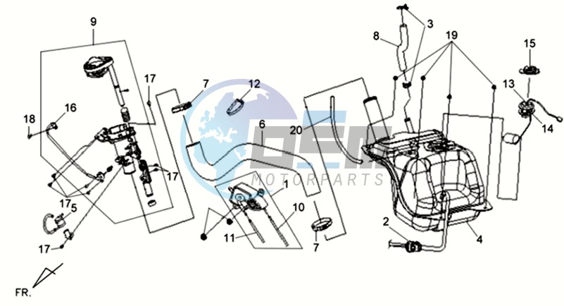 FUEL TANK - FUEL CUT