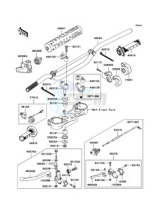 KX250F KX250T8F EU drawing Handlebar