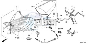 NC700SDE NC700SD 2ED - (2ED) drawing SEAT