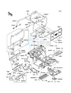 MULE_610_4X4 KAF400ACF EU drawing Guards/Cab Frame