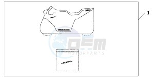 CBR600RRA Korea - (KO / ABS) drawing INDOOR CYCLE COVER