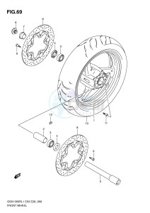 GSX1300R (E3-E28) Hayabusa drawing FRONT WHEEL