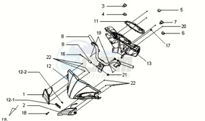 VS 125 drawing HANDLEBAR / HANDLEBAR COVER FR / RR