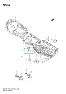 GSX-R1000 (E3-E28) drawing SPEEDOMETER (GSX-R1000L1 E33)