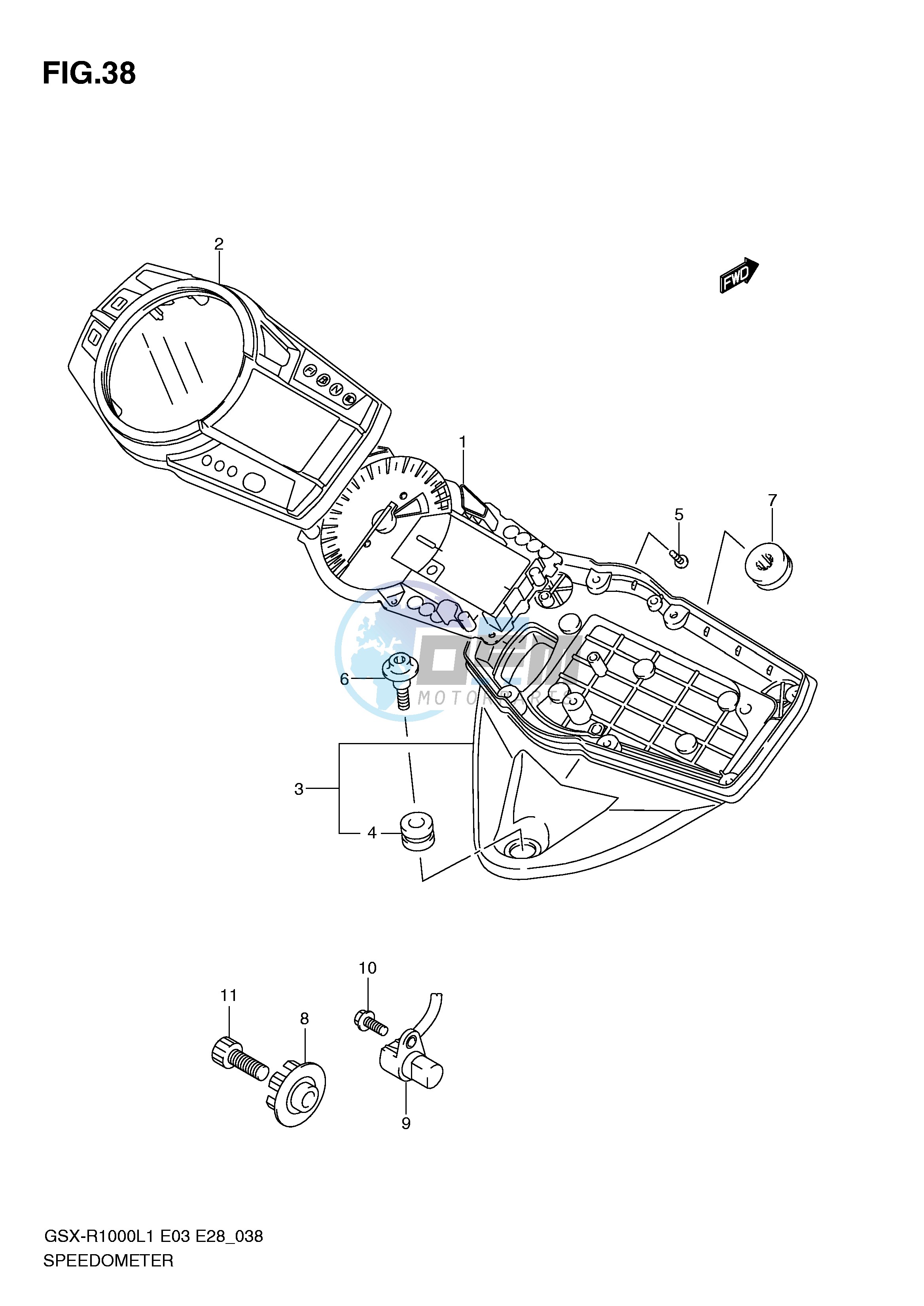 SPEEDOMETER (GSX-R1000L1 E33)