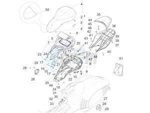 946 ARMANI 125 4T 3V ABS E3 (EMEA, APAC) drawing Saddle/seats