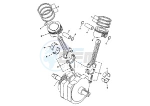 XV A WILD STAR 1600 drawing CRANKSHAFT PISTON