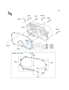 VN 800 B [VULCAN 800 CLASSIC] (B10) B10 drawing RIGHT ENGINE COVER-- S- -