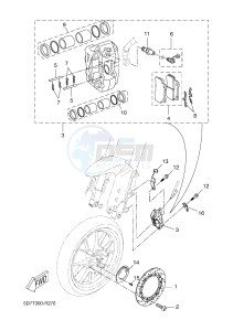 YZF-R125A YZF-R125 ABS R125 (BR61 BR61 BR61 BR61) drawing FRONT BRAKE CALIPER