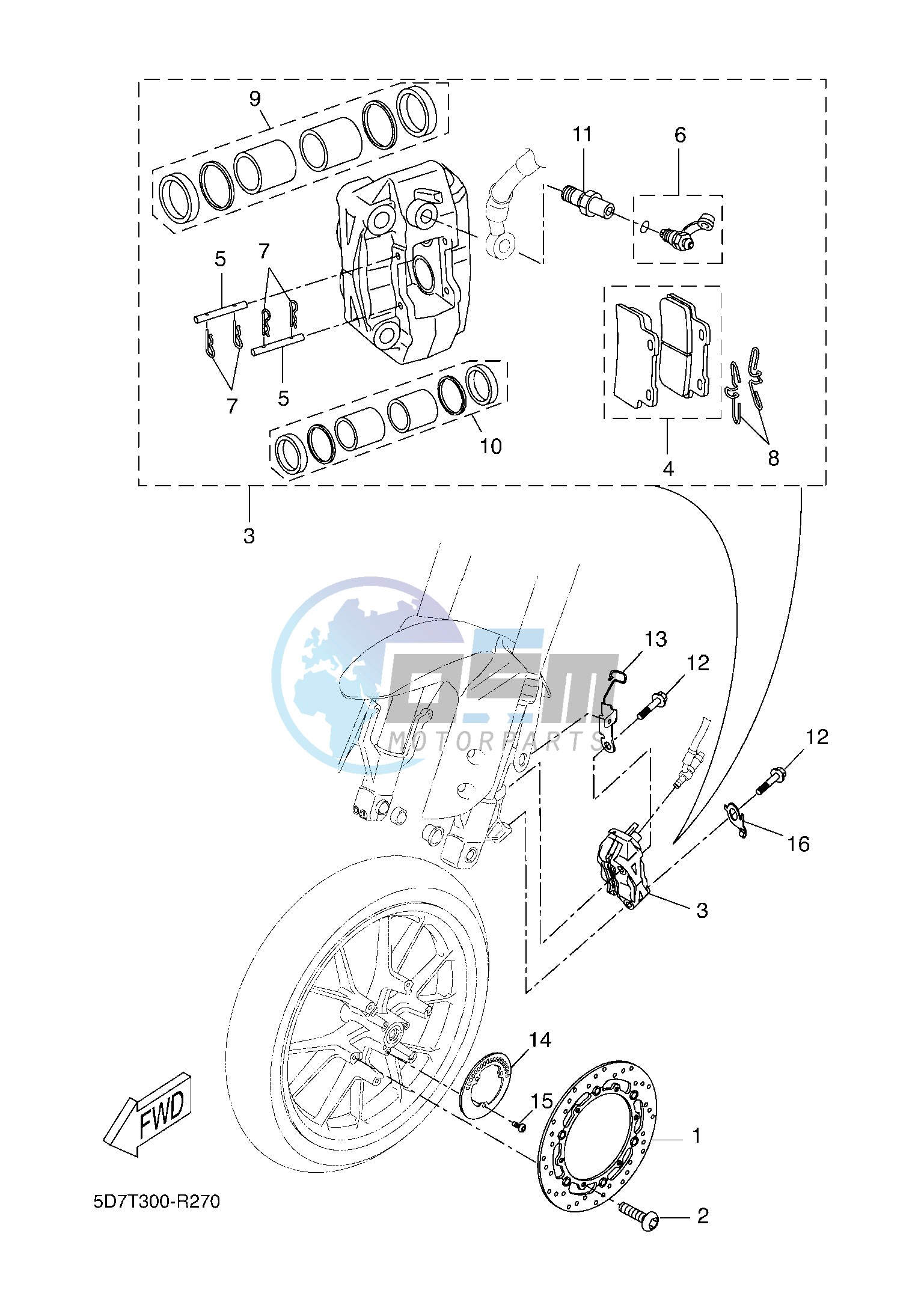 FRONT BRAKE CALIPER