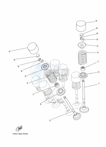 YZF320-A YZF-R3 (B7PH) drawing VALVE