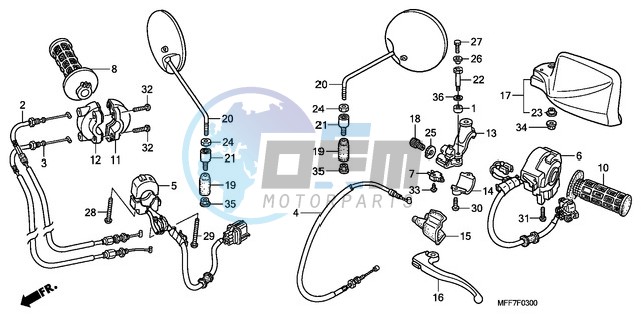 HANDLE LEVER/SWITCH/CABLE