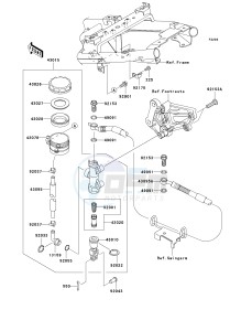 EX250 J [NINJA 250R] (J8F-J9FA) J8F drawing REAR MASTER CYLINDER