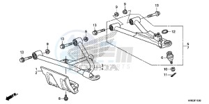 TRX500FA6H Europe Direct - (ED) drawing FRONT ARM