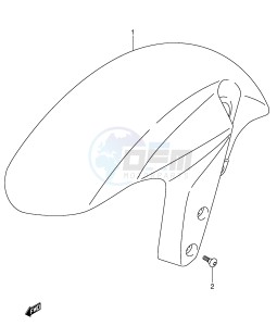 GSX-R600 (E2) drawing FRONT FENDER