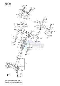 GSX1300BK (E3-E28) drawing BRACKET STEERING DAMPER