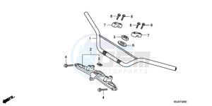 CRF80F9 Mexico - (MX) drawing HANDLE PIPE