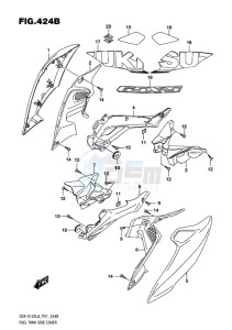 GSX-S125 MLX drawing FUEL TANK SIDE COVER (GSXS125MLXL8 E21)