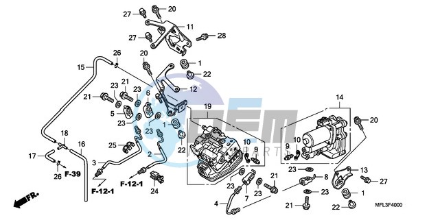 REAR POWER UNIT/REAR VALV E UNIT