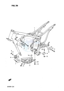 DR200 (E24) drawing FRAME