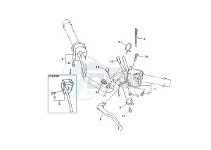 FZS FAZER 600 drawing HANDLE SWITCH – LEVER