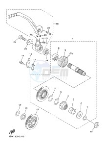 WR450F (1DX1 1DX2) drawing STARTER