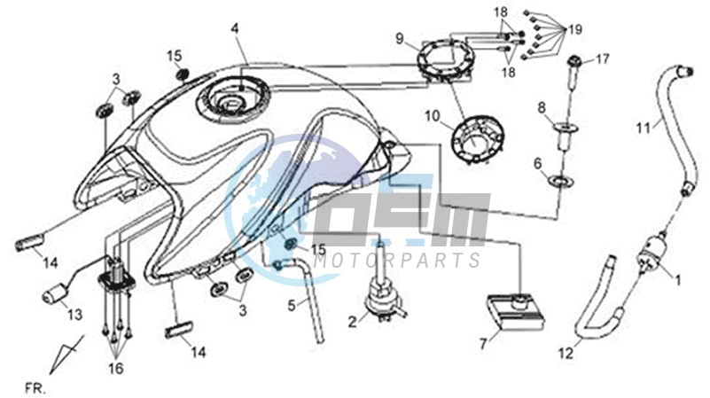 FUEL TANK - FUEL CUT