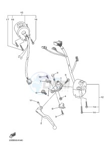 XJ6N 600 XJ6-N (NAKED) (20SK) drawing HANDLE SWITCH & LEVER