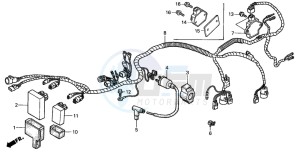 TRX450S drawing WIRE HARNESS (S)