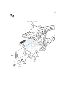 Z800_ABS ZR800DEF UF (UK FA) XX (EU ME A(FRICA) drawing Brake Pedal