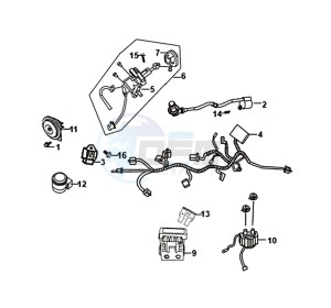 FIDDLE II 50 (25 KM/H) (AF05W4-NL) (E4) (L8-M0) drawing WIRE HARNESS / FIDDLE II 50 (25 KM/H) (AF05W4-NL) (E4) (L8-M0)