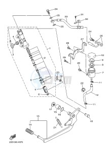 XJ6F 600 DIVERSION F CYPRUS drawing REAR MASTER CYLINDER