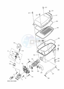 YZF125-A YZF-R125 (BGV2) drawing INTAKE