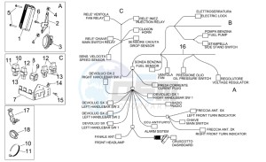 Scarabeo 250 Light e3 drawing Electrical system I